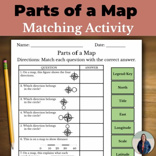 Parts of a Map Matching Activity - Classful