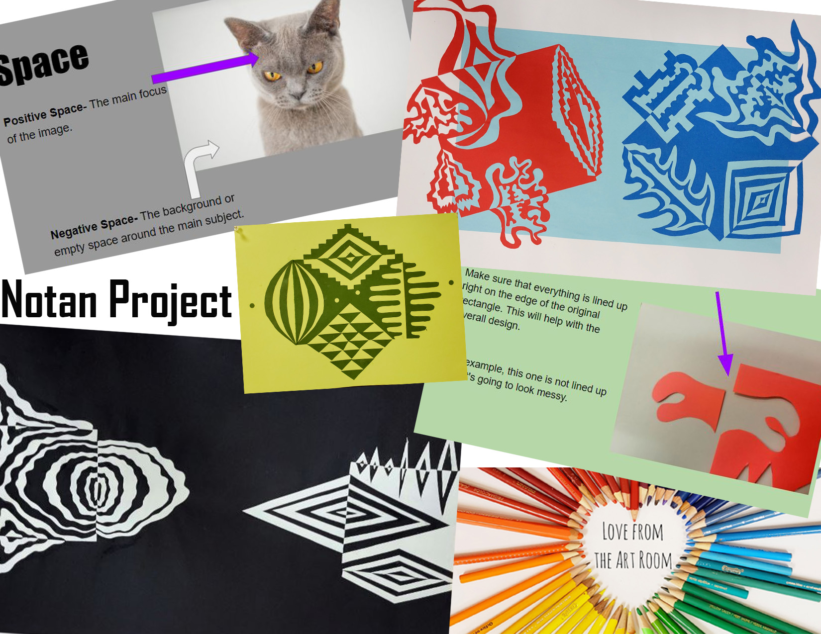 Japanese Notan Art Project Classful