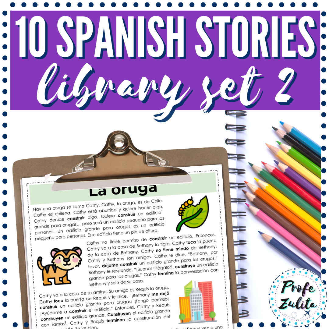 Spanish Short Story Library 2 10 FVR Readings Classful