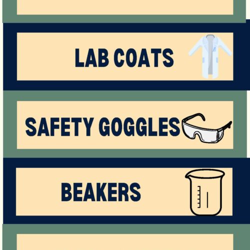 Science Lab Equipment Labels! Classful
