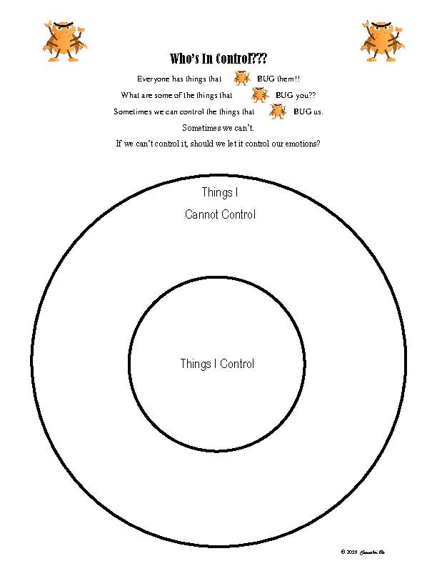 Who Is In Control Responsibility Anger Management Self-Control PBIS Social  Skill - Classful