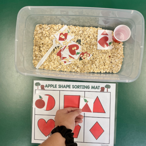 APPLE SENSORY BINS FOR PRESCHOOL OR TODDLERS Fall or Back To School
