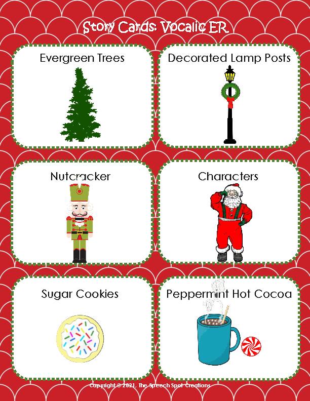 Holiday Vocalic ER Articulation Story for Speech Carryover - Classful