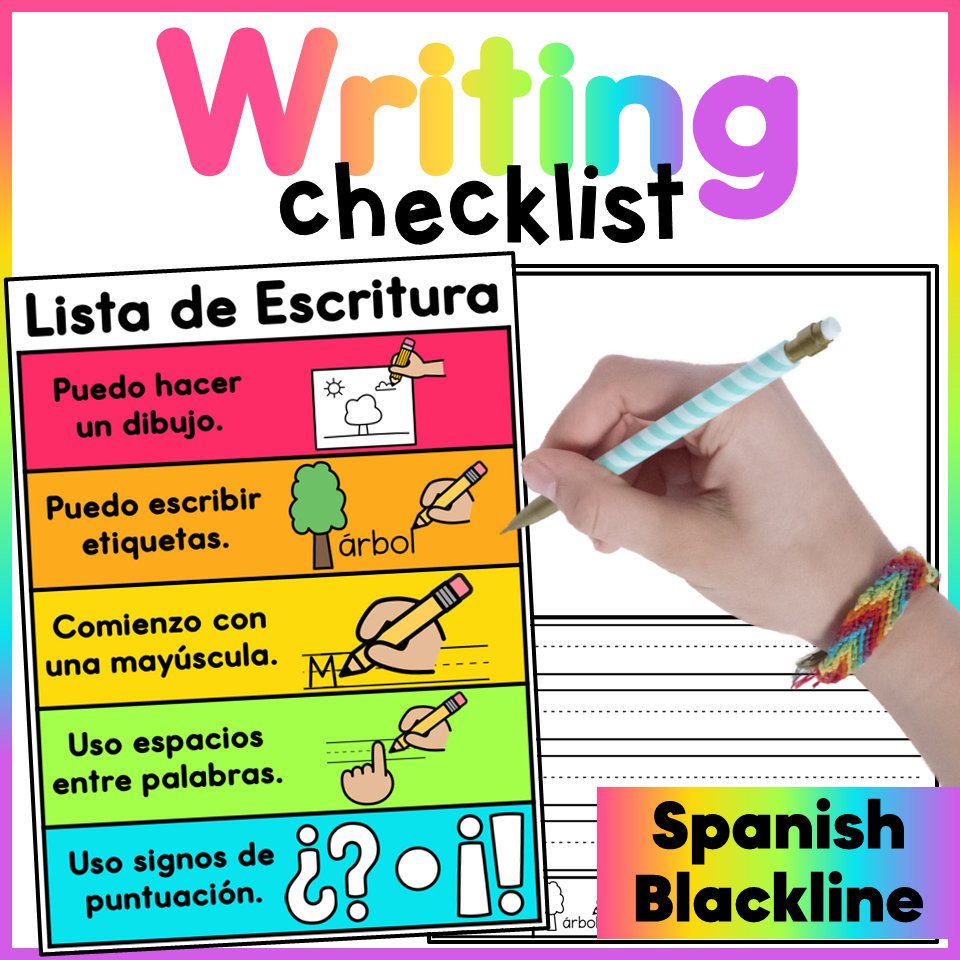 Writing Checklist Spanish Lista de Escritura Classful