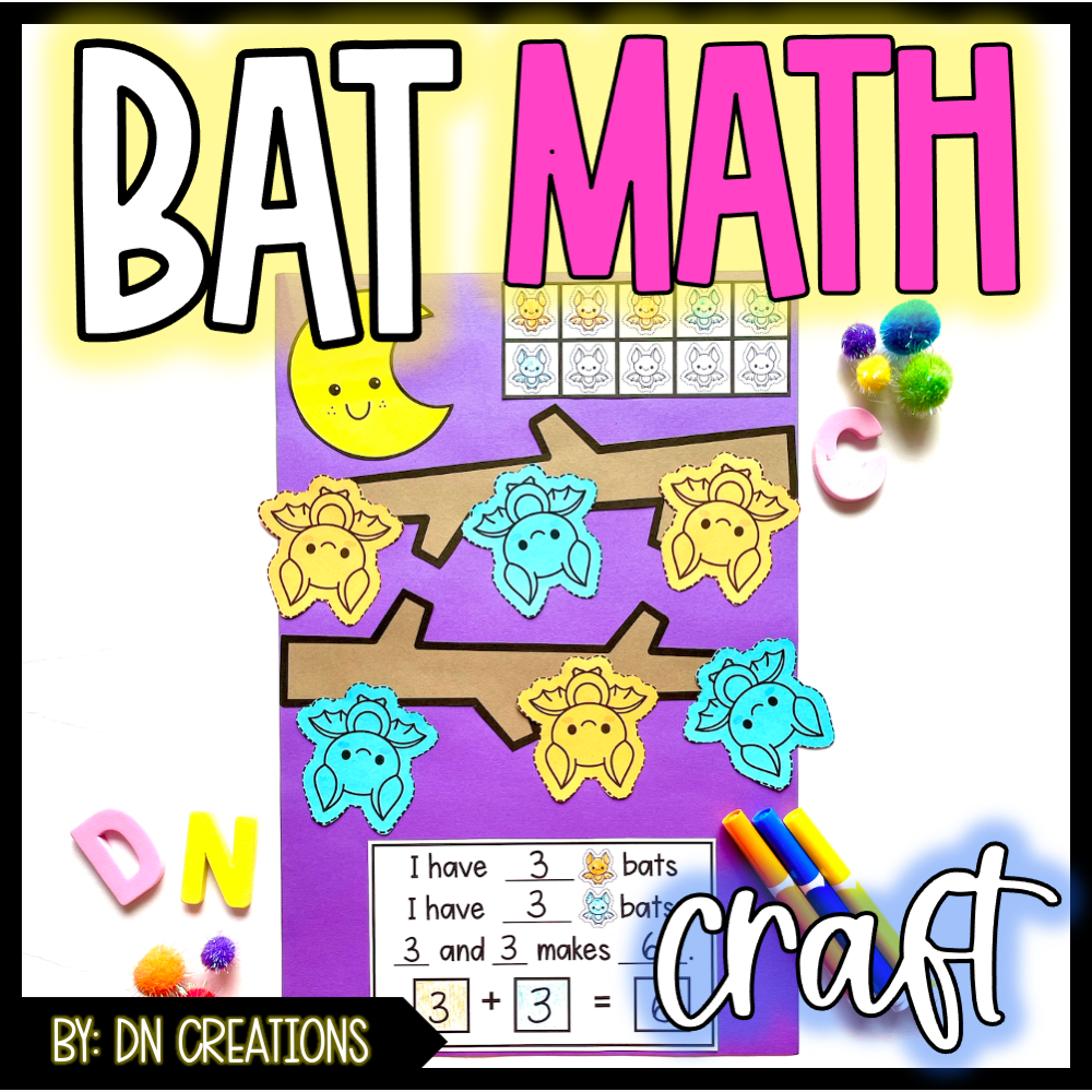 Numbers to 10 Bat Craft l Bat Math Craft l October Craft Classful