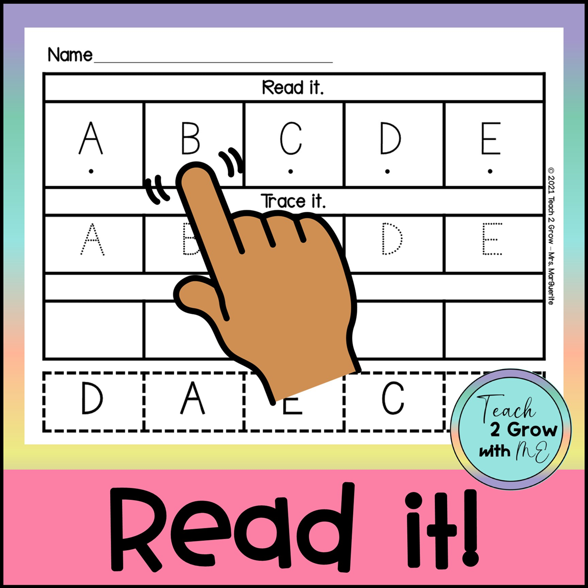NO PREP Letter Tracing and Beginning Sounds Printables | Cut and Paste ...