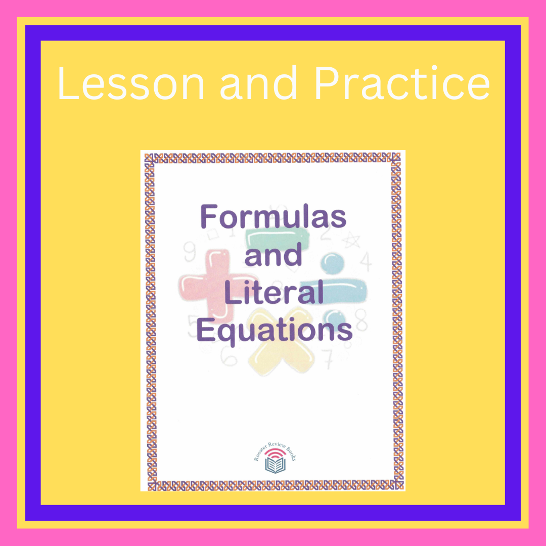 Formulas And Literal Equations Worksheets And Lesson Video Classful
