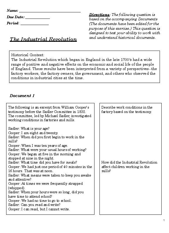 DBQ Packet French Revolution Classful