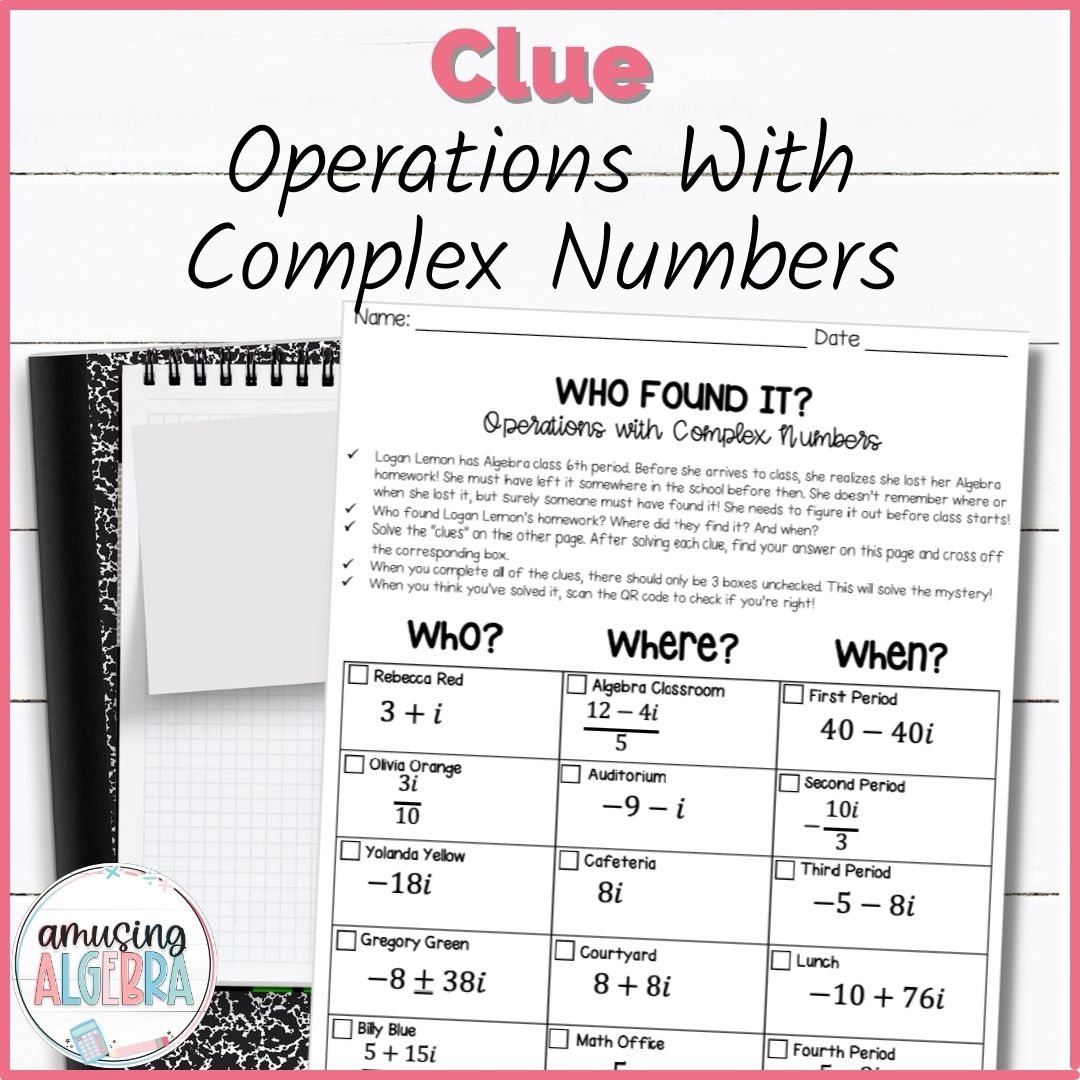 Solving Quadratics By Square Roots Clue Mystery Activity Classful Solving quadratics by square roots clue mystery activity classful