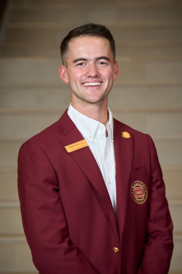 Maroon coat staff image