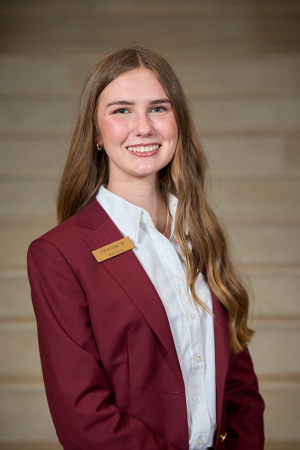 Maroon coat staff image
