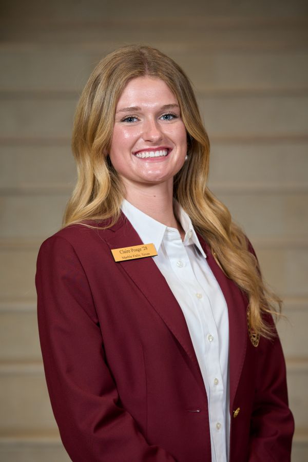 Maroon coat staff image
