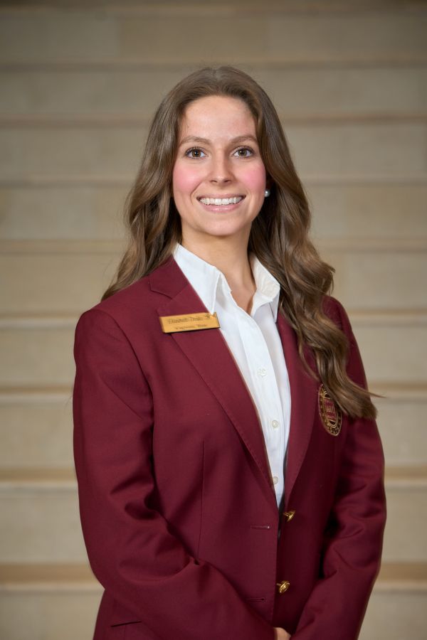 Maroon coat staff image