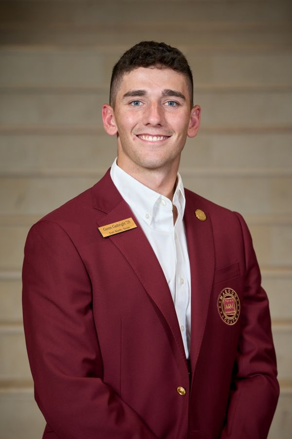 Maroon coat staff image