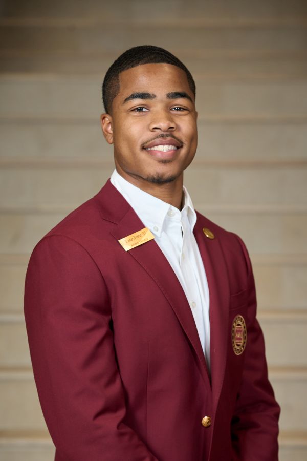 Maroon coat staff image