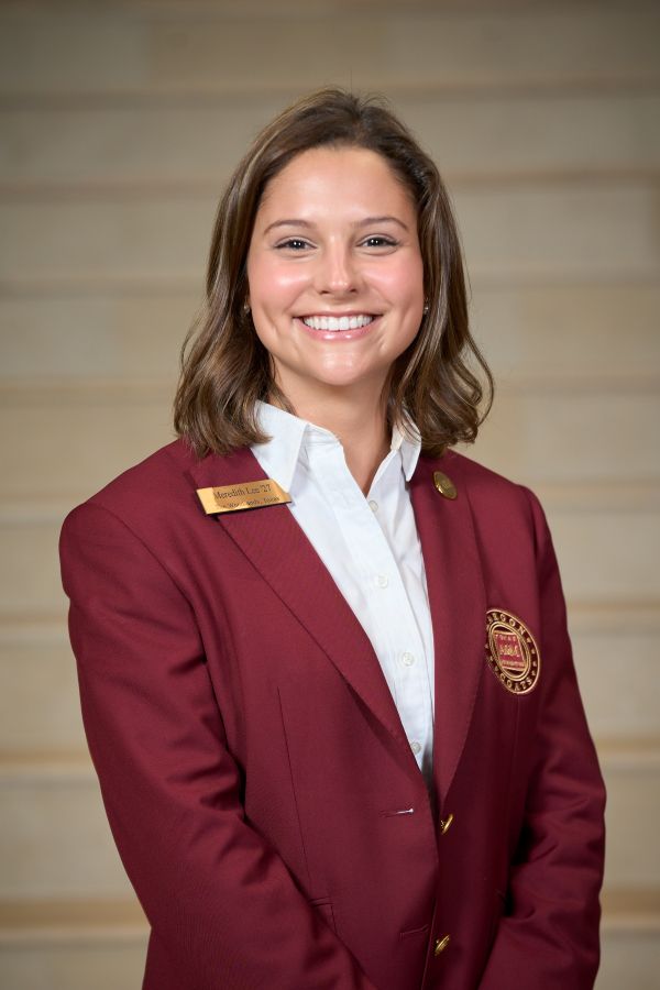 Maroon coat staff image