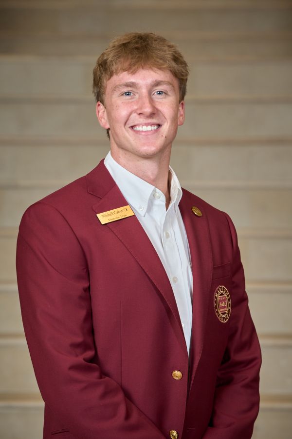 Maroon coat staff image