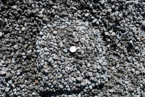 Pea gravel close up