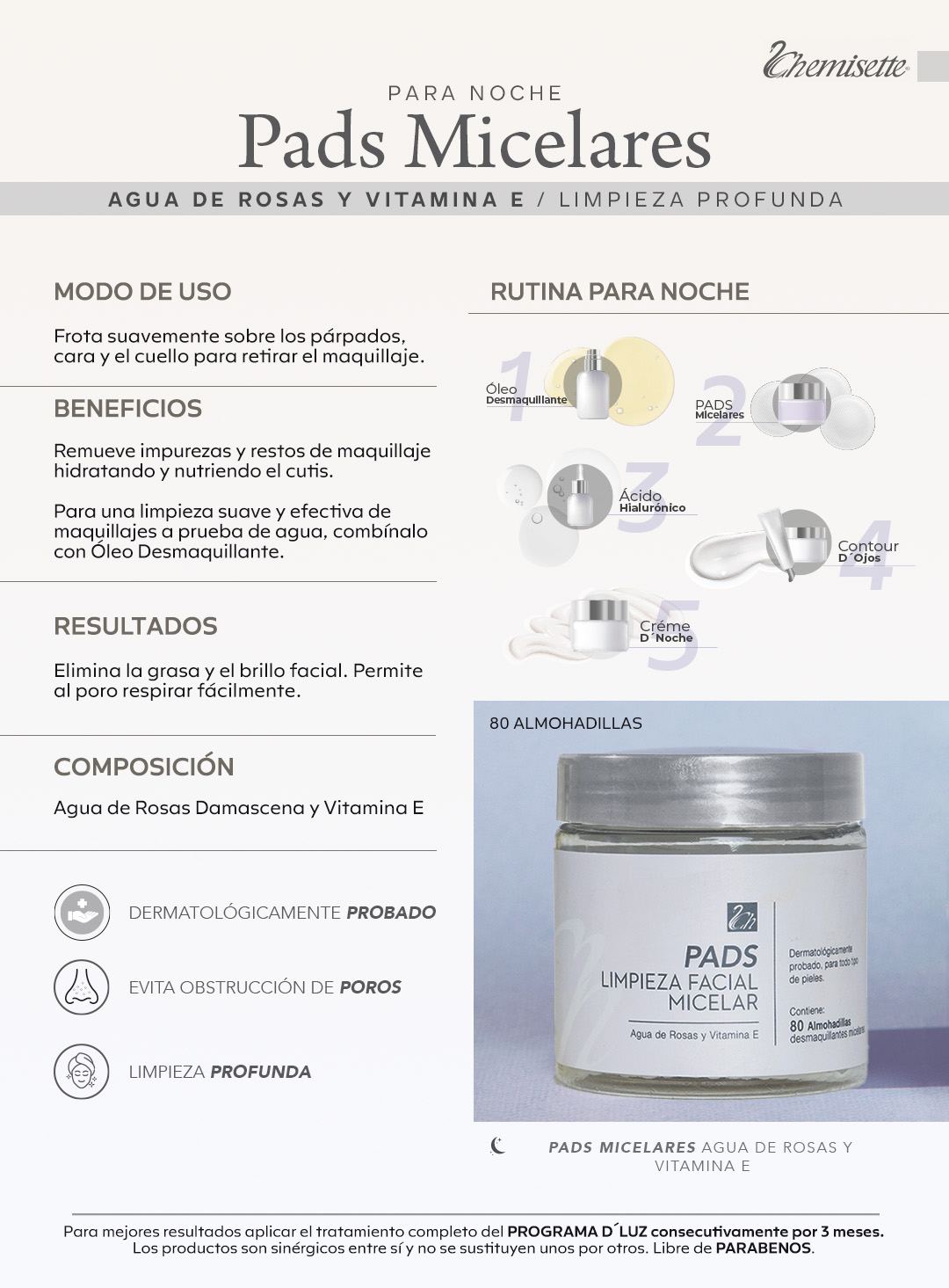 Pads desmaquillantes