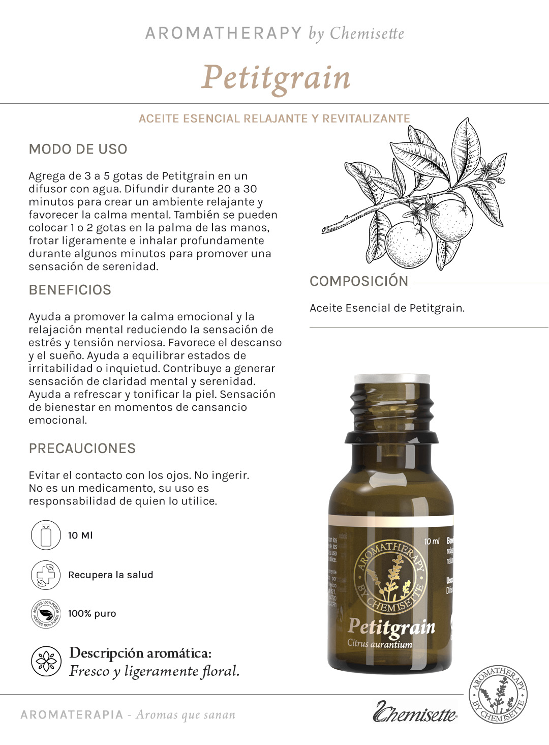 Petitgrain Aceite Esencial