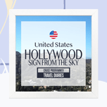 【インスタグラム】ハリウッドサイン空撮