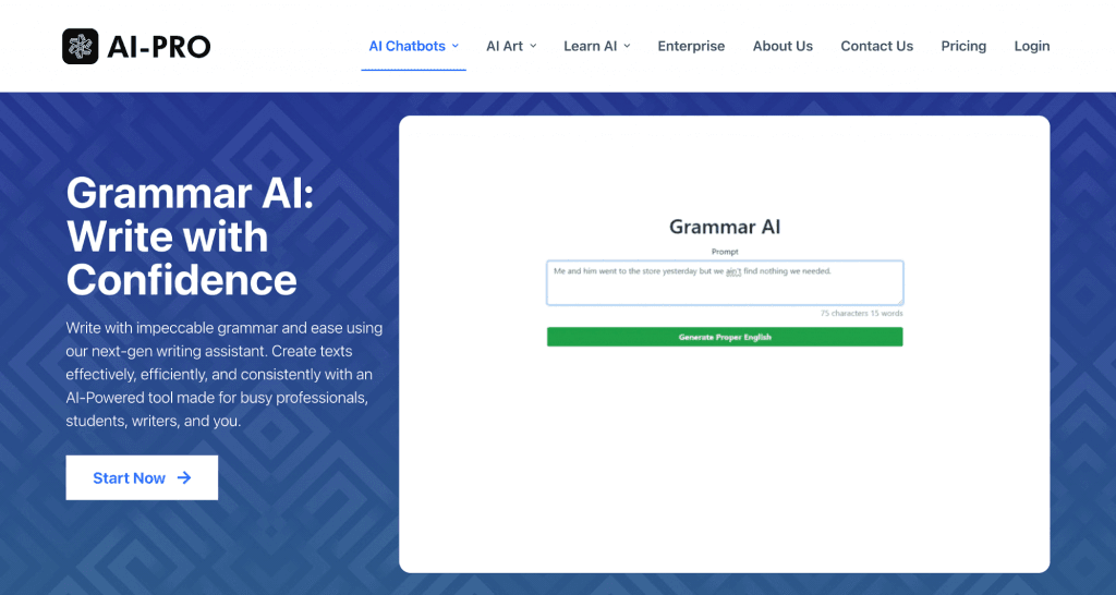 AI-Pro’s Grammar AI