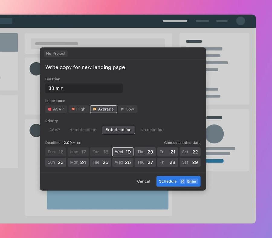Motion task manager