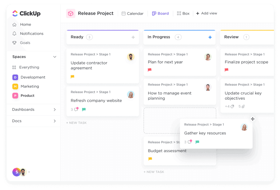 clickup board view