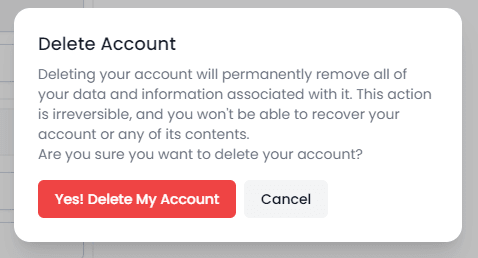 ai-pro confirm deletion