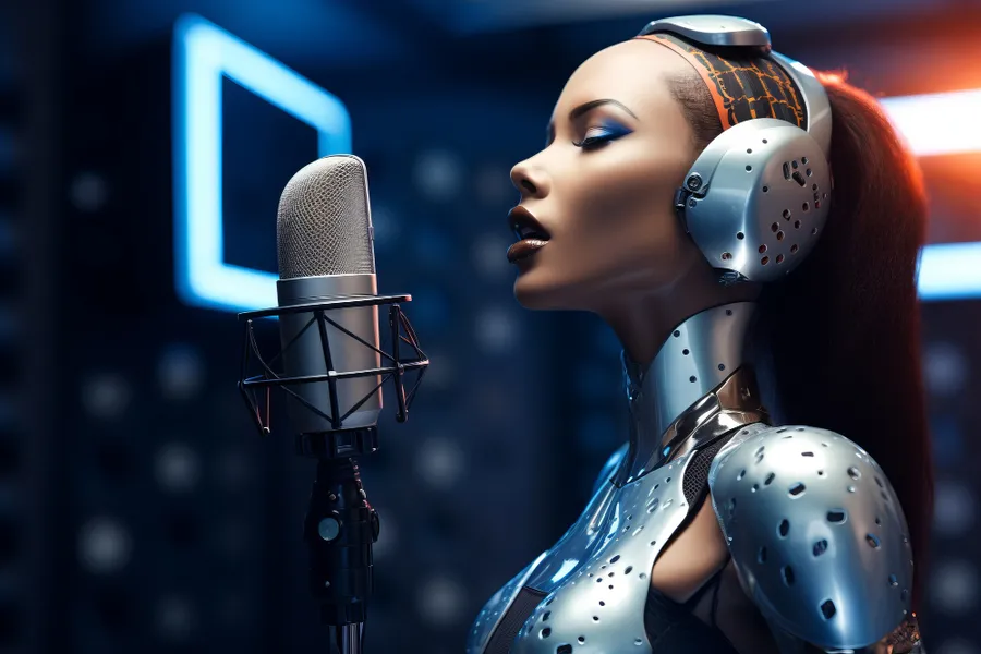 ai-woman-recording-her-voice-in-a-studio