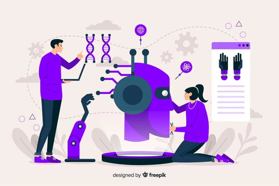 graphic-showing-two-people-fixing-a-robot