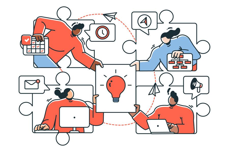teamwork concept illustration