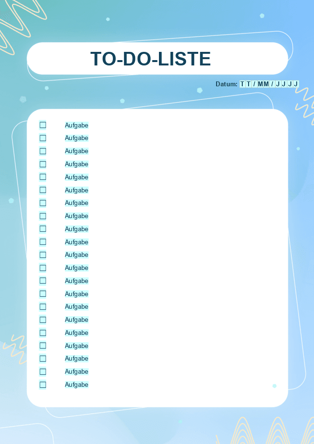 Formular für To-Do-Liste 4