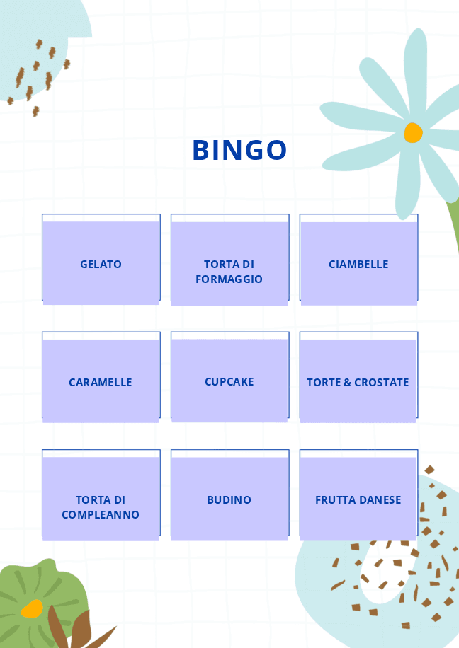 Modello di bingo 2