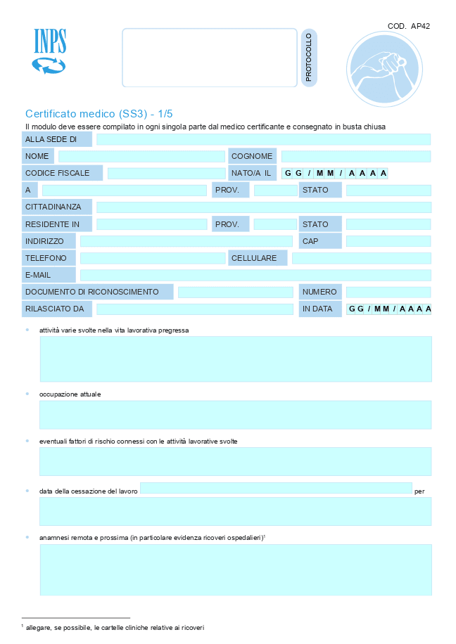 Modello di Certificato SS3
