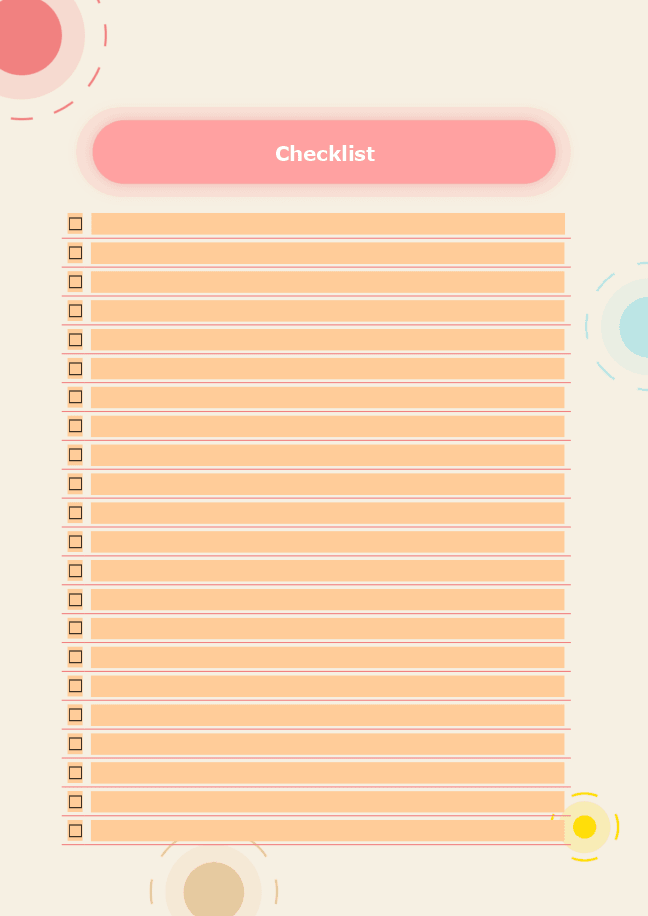 Checklist form 1