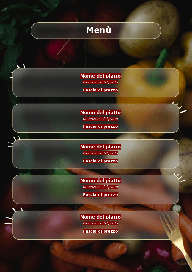 Modello di Menu 1