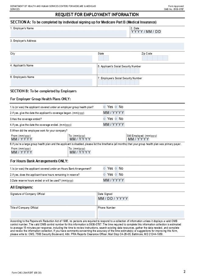 Form CMS L564 / R297