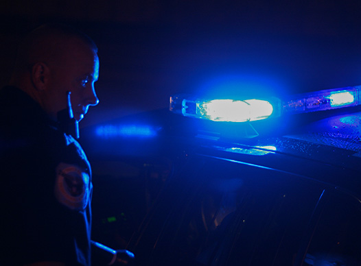Police Officer Car Lights
