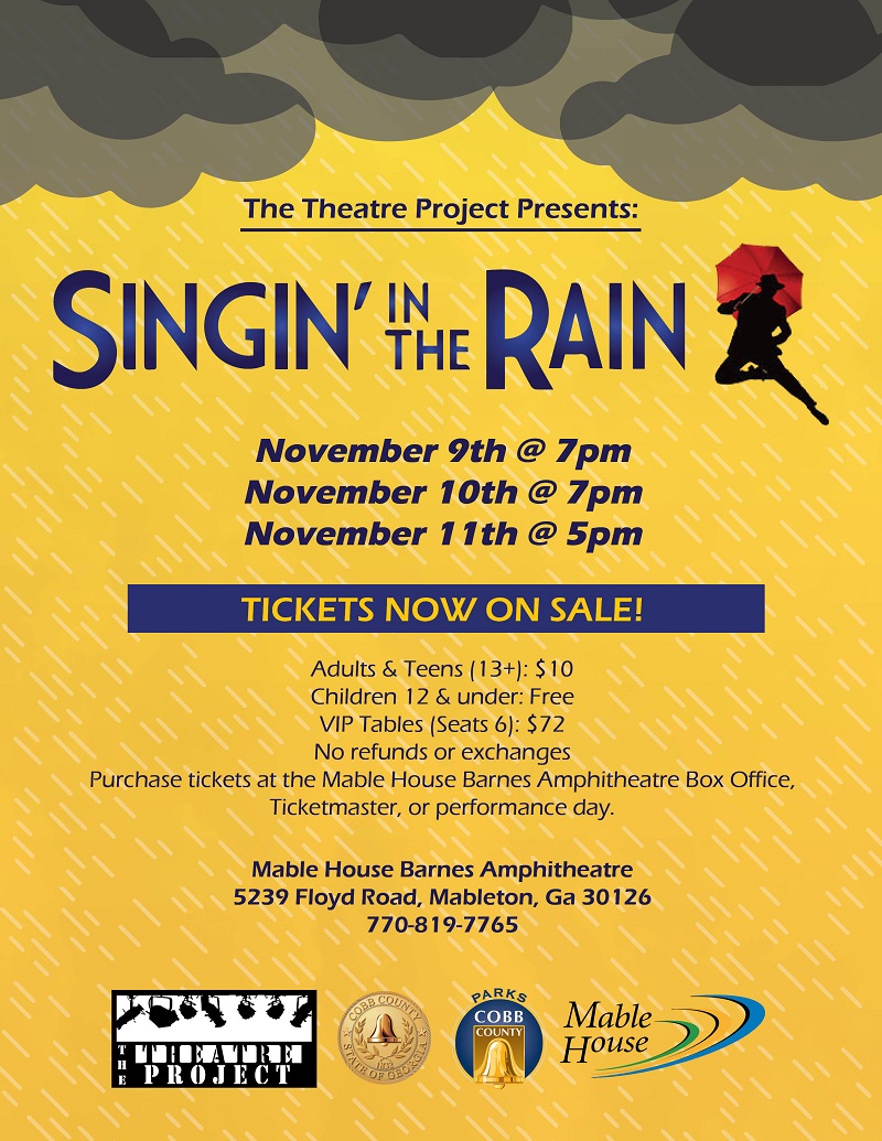 Singin' in the Rain flyer
