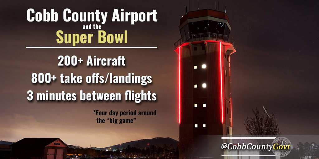 2018 11-26 Cobb Airport and Super Bowl
