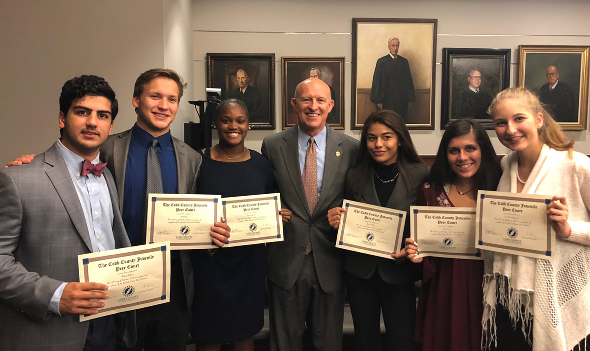 Peer Court Swearing In Graduates