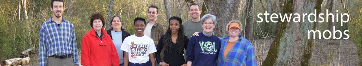 Stewardship Mob volunteers