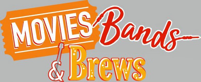 Banner for Movies, bands and brew event