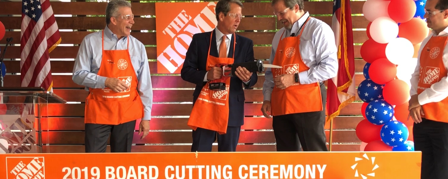 Governor Brian Kemp joins Home Depot officials