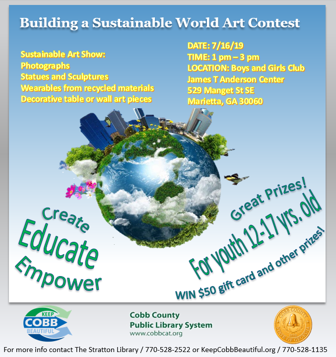 KCB Teen Art Show July 16th, 2019 from 1pm-3pm at the Boys and Girls Club (James T. Anderson Center)