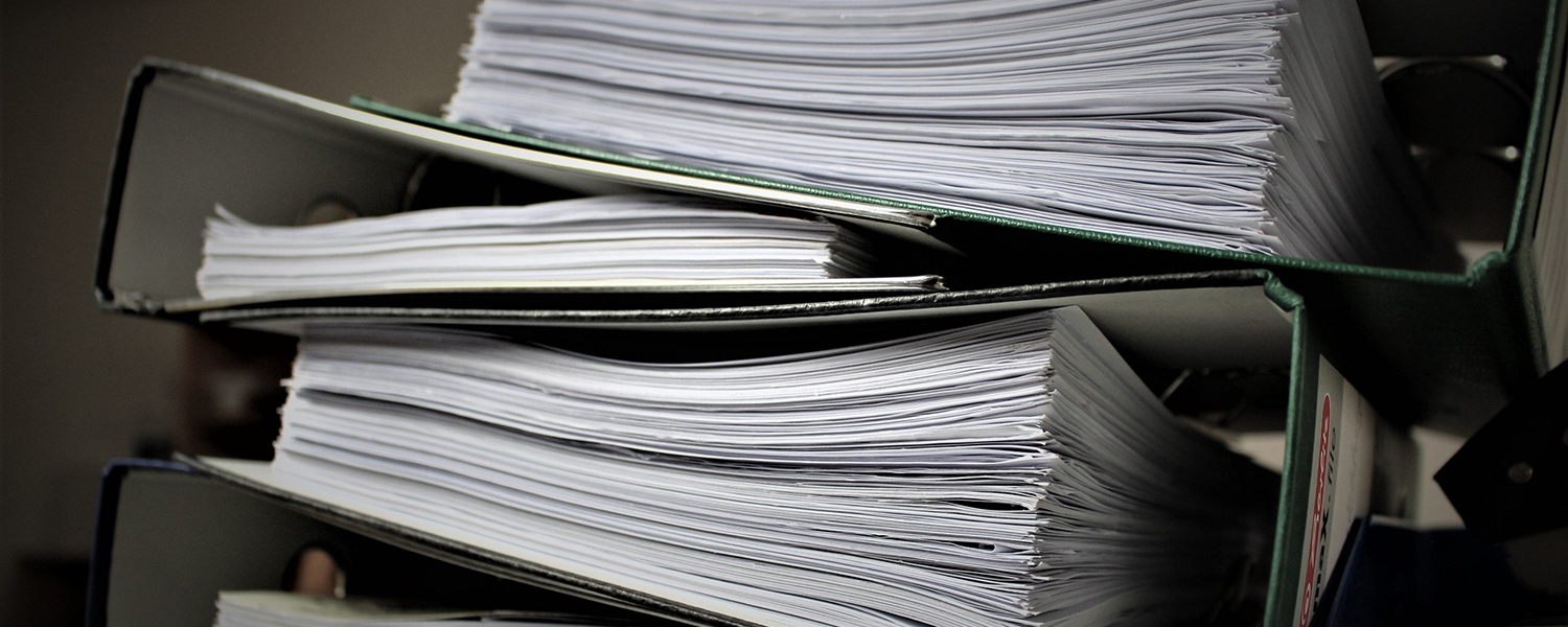picture of bound documents