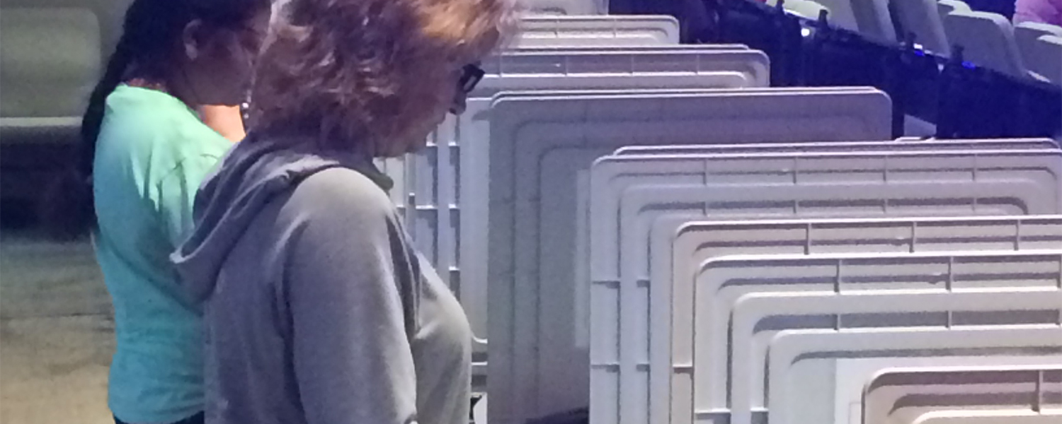 picture of voters at machines
