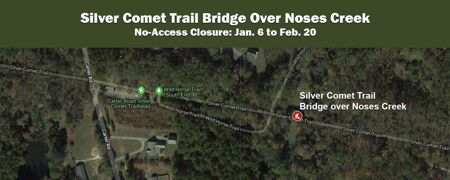 Picture of location map of Silver Comet Trail closure