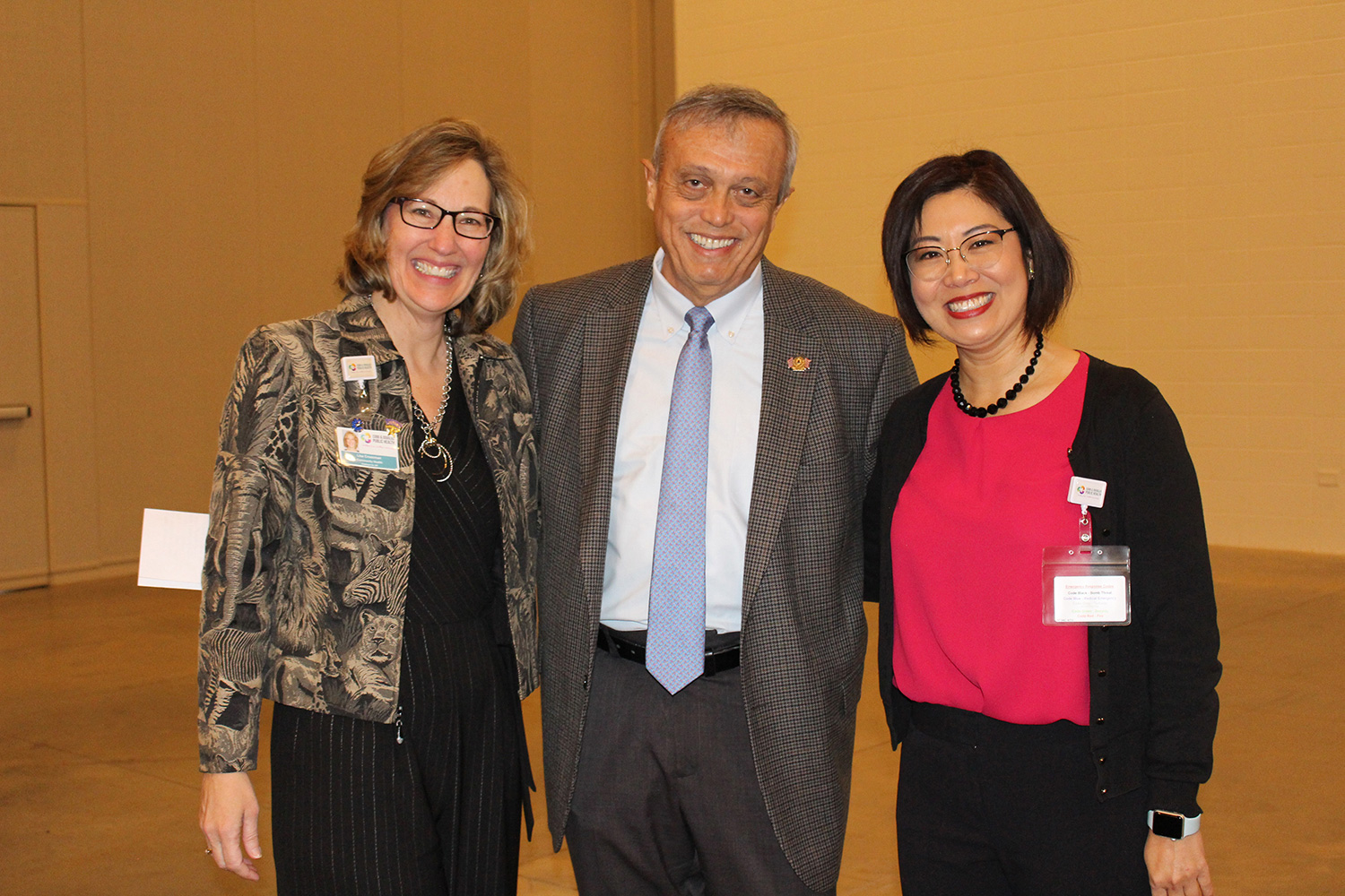 Chairman Boyce and Director of Cobb & Douglas Public Health Dr. Janet P. Memark